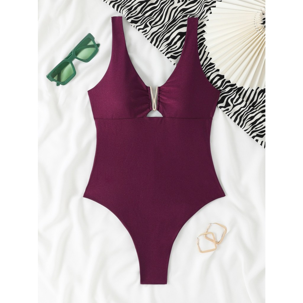 RWX VEST Maiô Feminino Elegante com Detalhe Metálico no Decote – Conforto e Sofisticação 2025 XX539 em Oferta na Shopee