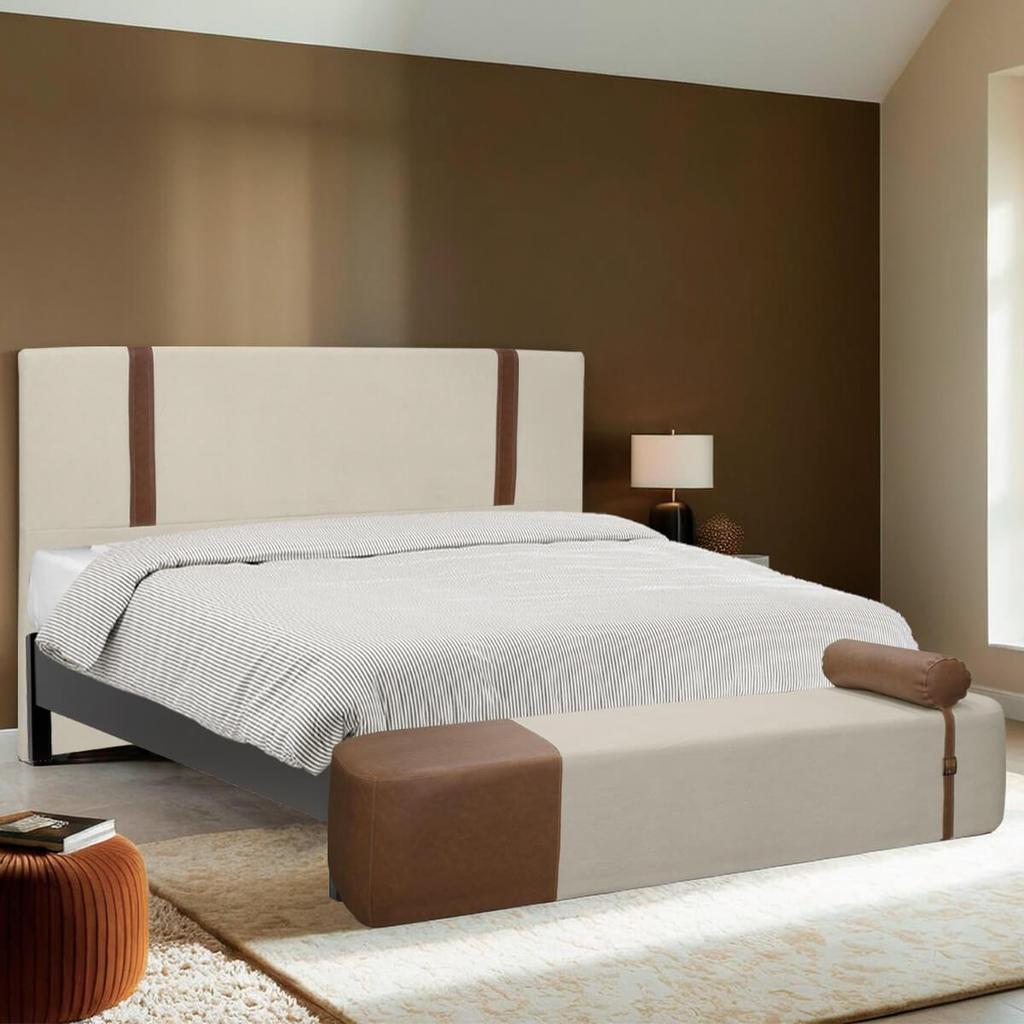 Kit Cabeceira Pietro e Recamier Diamante para Cama Queen Size 160cm Bouclê Facto - SOFA STORE