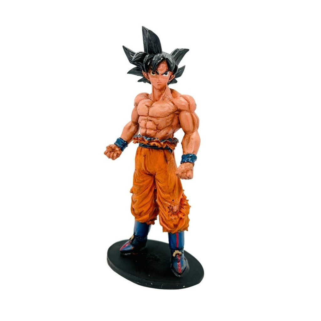 Estátua Boneco Action Figure Miniatura Goku Dragon Ball Z Anime Geek Resina Pintado à Mão