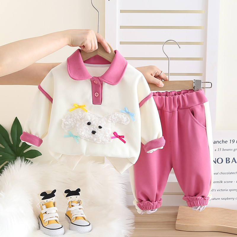 Meninas ternos primavera outono 2025 novo estilo moda roupas infantis meninas bebê dopamina roupas de outono