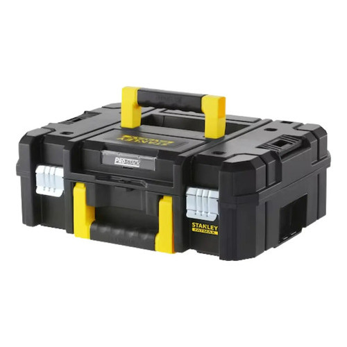 Caixa Rasa Stanley Fatmax Pro-Stack FMST1-71966 Preta Plástico Organizadora Ferramentas Empilhável Maleta