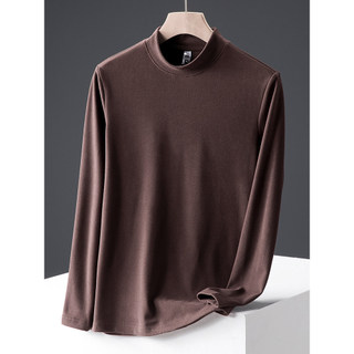 Inverno alemão veludo camisa de fundo masculino outono inverno estilo quente roupas internas inverno meia gola alta cami