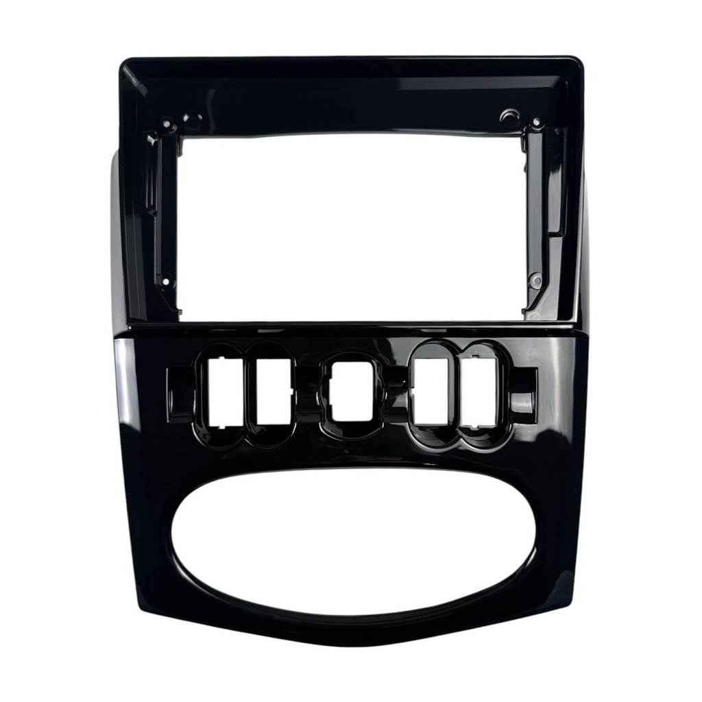 Moldura 9 Renault Logan 2008 A 2010 Black Piano