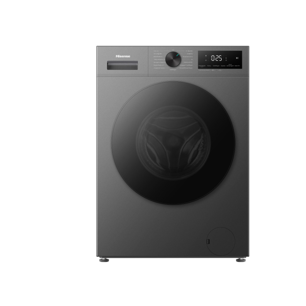 Lava e Seca Hisense 11Kg WD1i com Vapor e iBubble Titanium