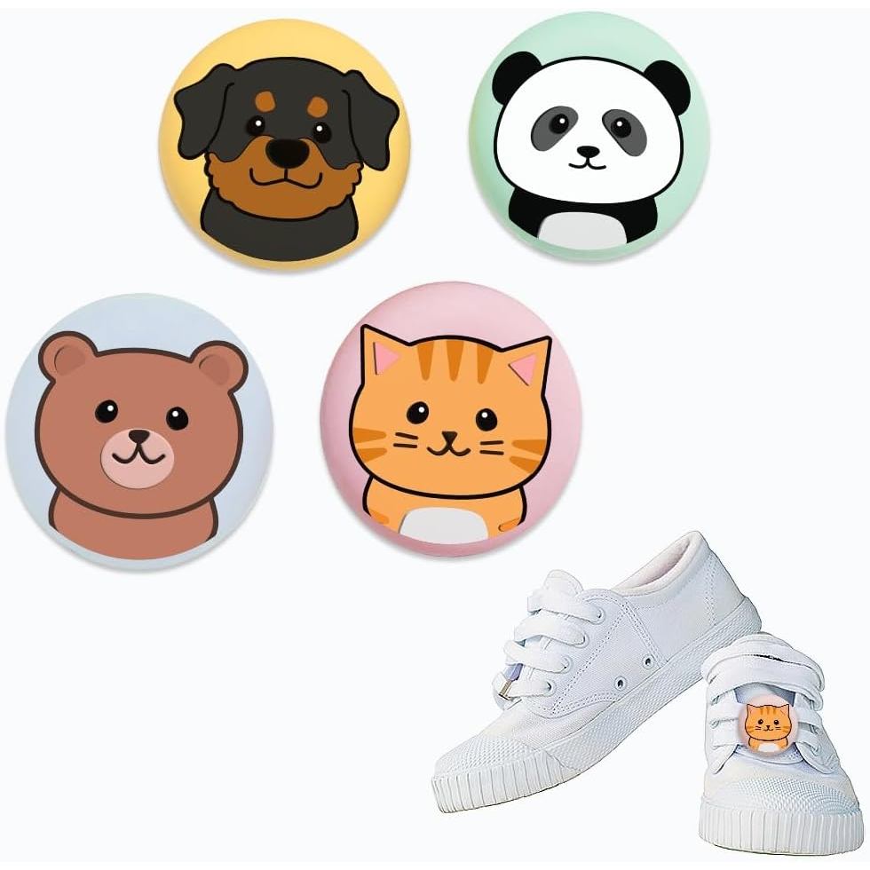 Suporte Compacto de AirTag em Estilo Cartoon para Cadarços de Crianças ou Fita d