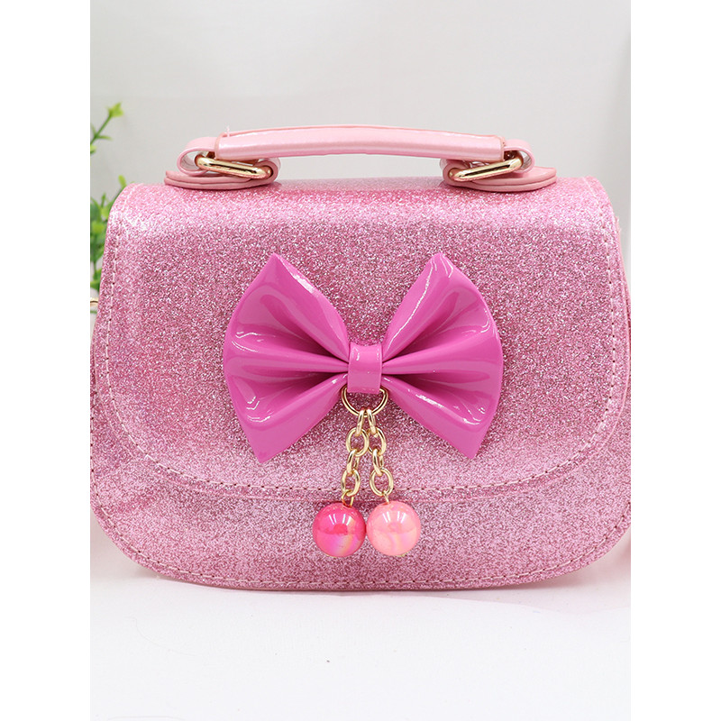 Nova menina princesa moda infantil bolsa mensageiro menina brilhante moda portátil bolsa de ombro bebê