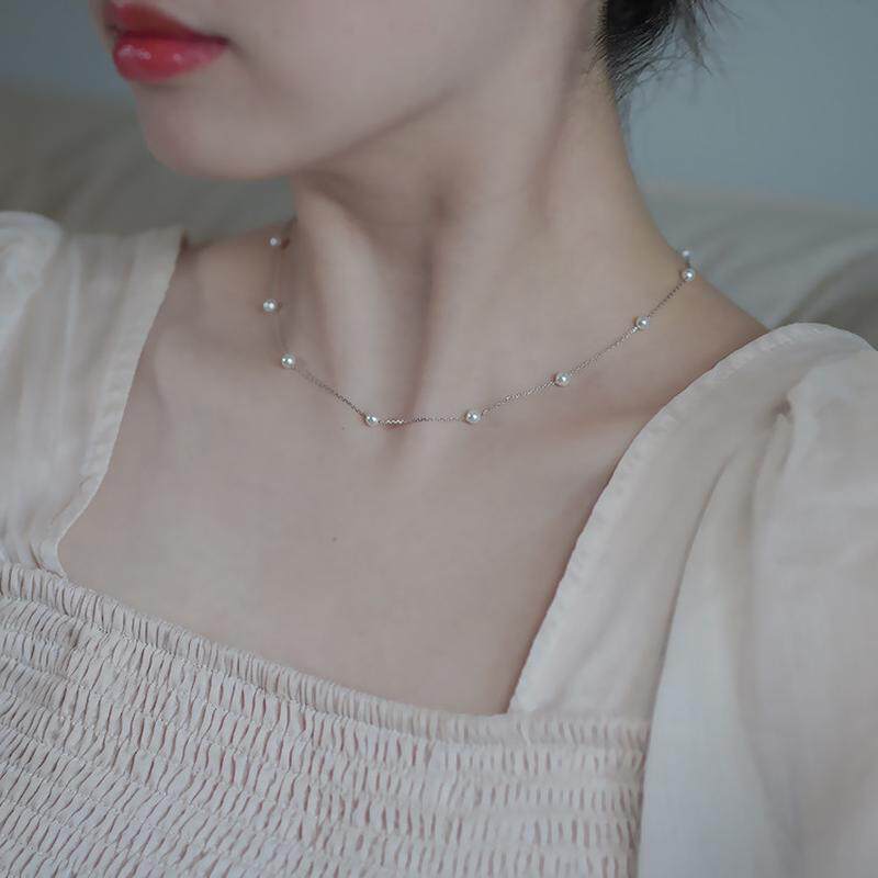 colar colar femenino Gypsophila pérola colar luz luxo nicho colar High-End clavícula corrente 2026 novo estilo de venda