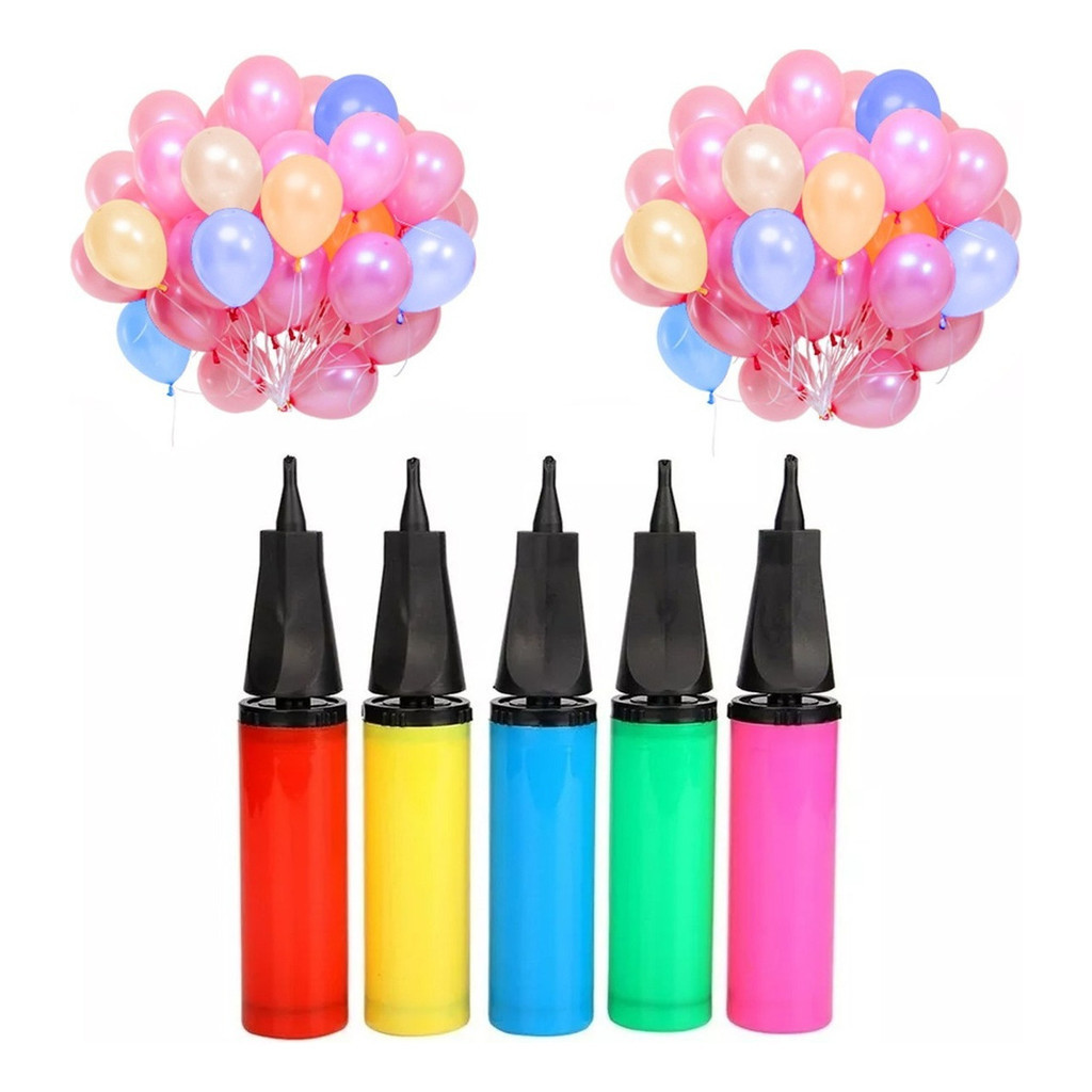 Bomba Manual Para Encher Bexigas Balões Inflador De Balão Bexiga Festa Aniversário Decoração Portátil