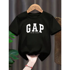 Camiseta Infantil Unissex - Estilosa GAP New York - Camisa Infantil Gap 100% Algodão Tamanho 1 a 16