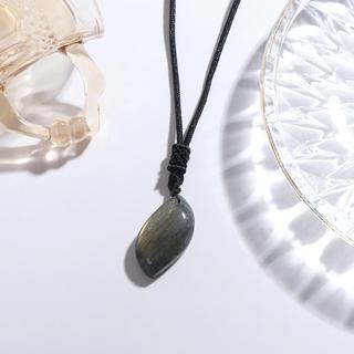  Labradorita Natural , Pendente De Cristal Requintado Artesanal Em Pedra , Forma Geométrica
