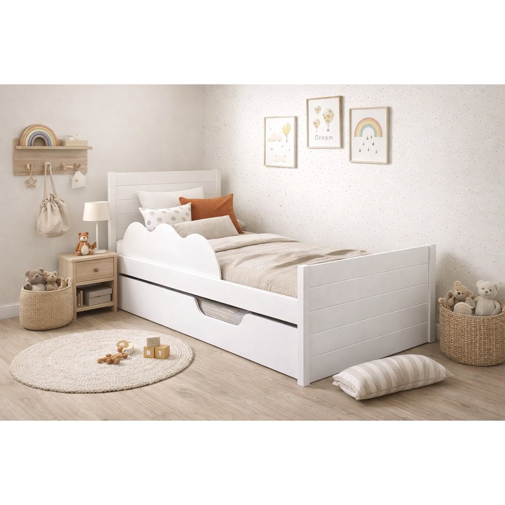 Bicama Infantil com Proteção Elza Branco Branco