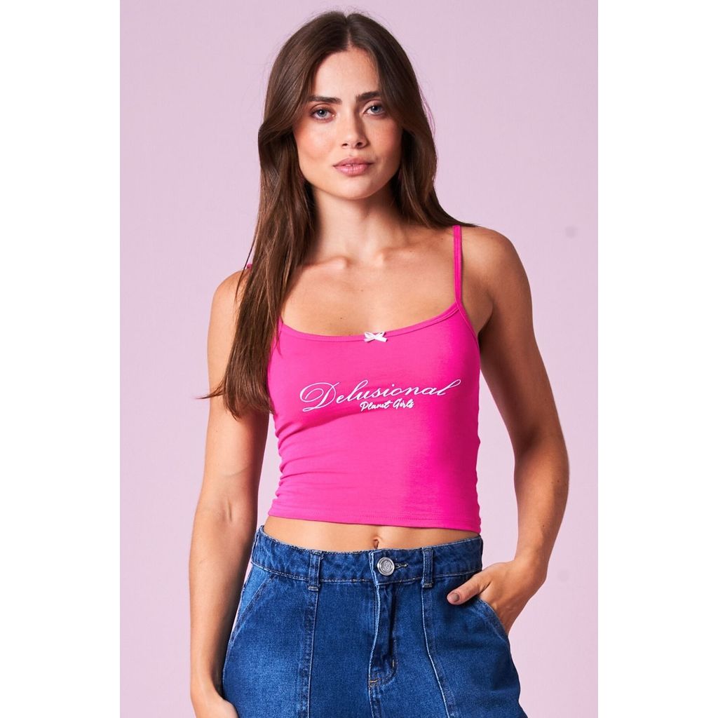 Regata Feminina Delusional Planet Girls Rosa Claro