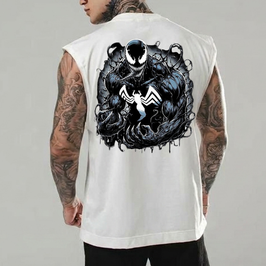Camiseta Regata Oversized Confortavel Masculina Estampada de Alta Qualidade Lançamento Para Academia
