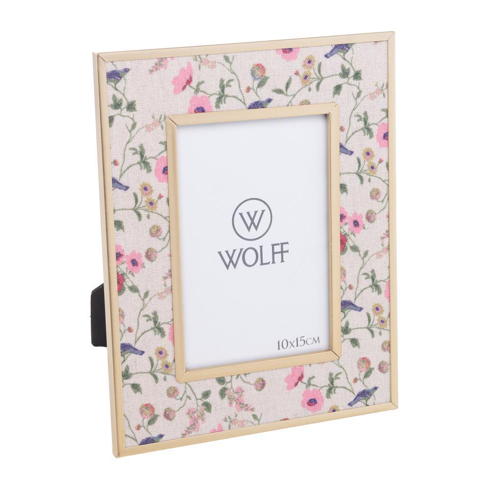 Porta-Retrato Blossom Garden 10cm x 15cm Metal Dourado
