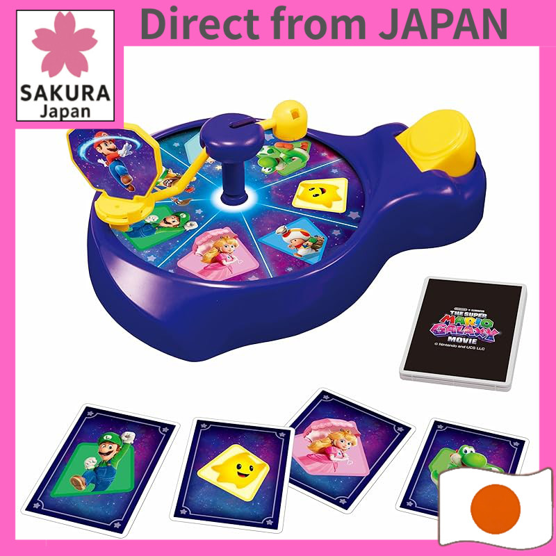 EPOCH Co., Ltd. The Super Mario Galaxy Movie Spin Match Game ST Mark certified Ages 4 and up Toy Game Players: 1–4