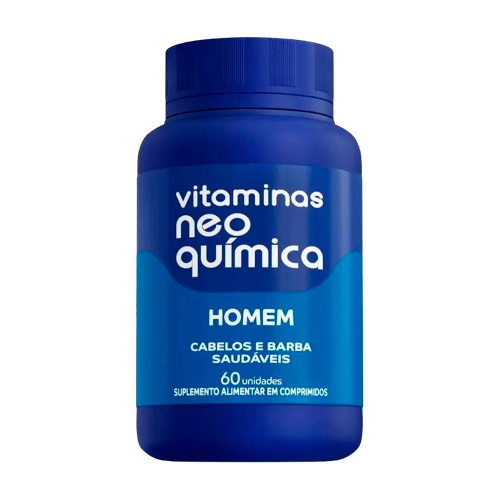 Multivitamínico Homem Neo Química 60 Comprimidos Polivitamínico Masculino Energia Disposição Imunidade Original NF