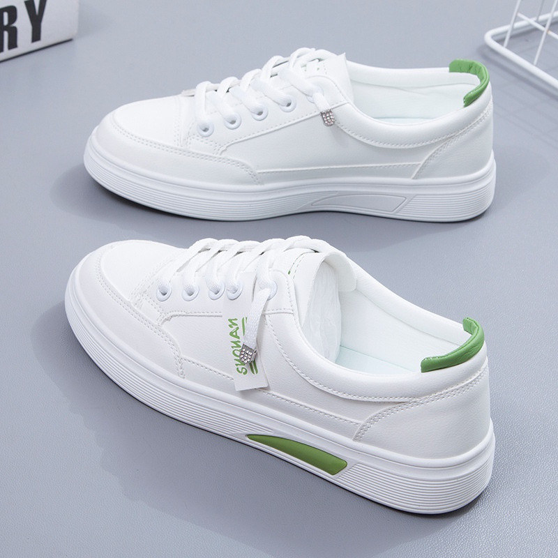 Novos sapatos brancos planos tênis na moda sapatos femininos sapatos casuais esportivos