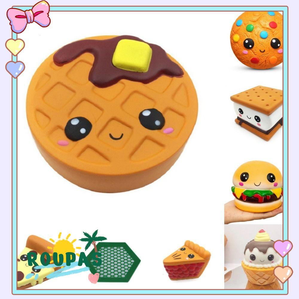 Brinquedo ROUPAS Squeeze Fidget , Brinquedos De Apertar PU De Expressão Jumbo , De Alívio De Estresse De Bolo De Chocola