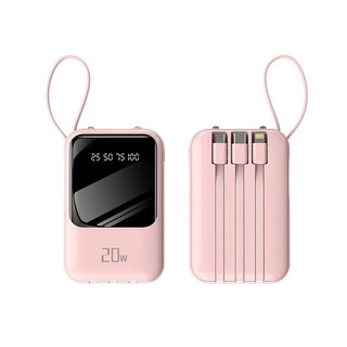 Power Bank 10000mAh Portátil - 4 Cabos Rápidos + Display Digital LED - Recarga Turbo-A6 LOJA