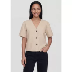 Blusa Feminina Em Tecido Plano