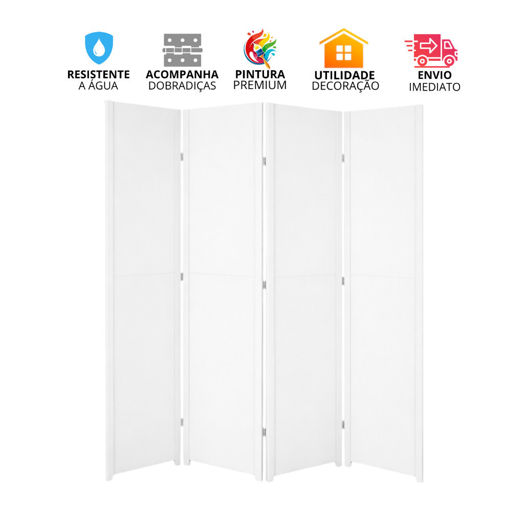 Biombo Portátil para Dividir Ambientes e Decorar – Painel Divisório em MDF Elegante