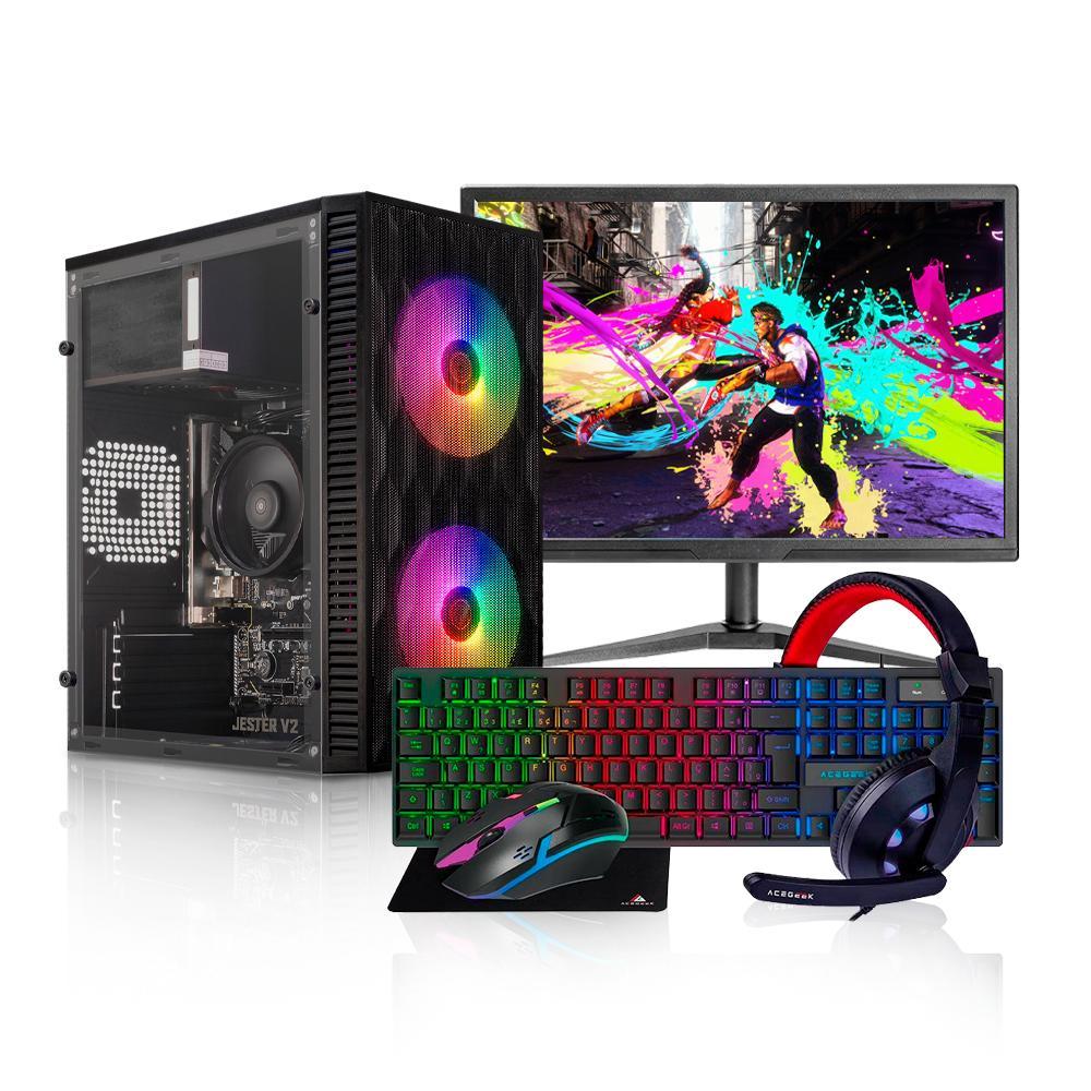 PC Gamer Forge, Intel Core i5, 16GB DE RAM, SSD 240GB, Completo com Monitor + Pe