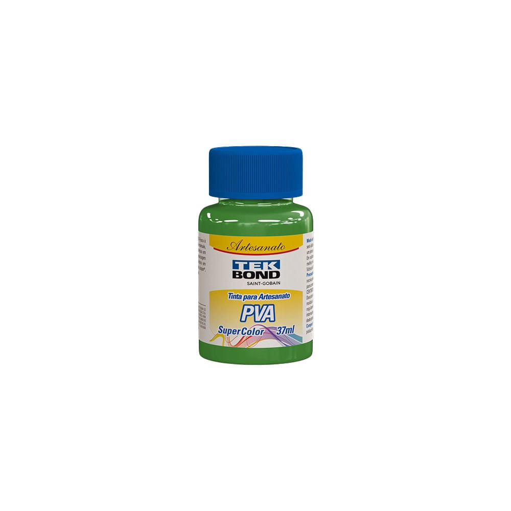 Tinta PVA 37ml Verde Grama Tekbond