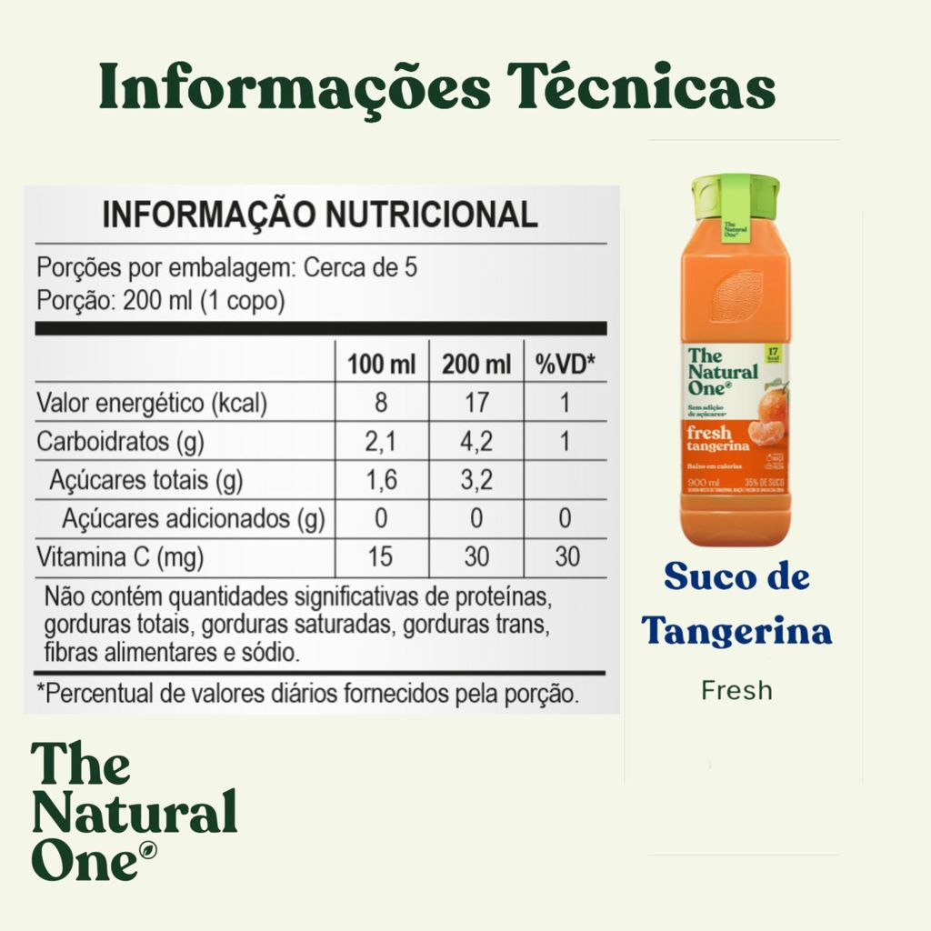 Natural One Fresh Néctar Tangerina Pet 900ml · foto 2