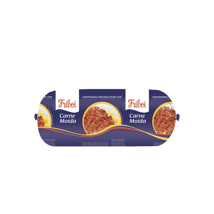 FRIBOI Carne moída bovina tubete congelada 500g