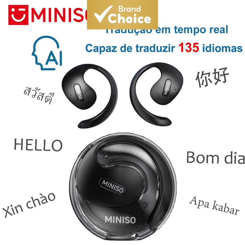 MINISO X15 Pro Fones De Ouvido AI Smart Tradução Em Tempo Real Sem Fio TWS Bluetooth Áudio HD Chamadas Esportivos Com Mi