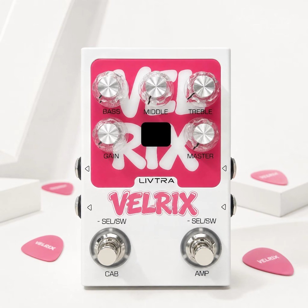 Pedal LIVTRA VELRIX Amp IR , 9 Pré-Amplificador + 9 Sims De Gabinete , Carregador NAM/Interface De Áudio USB , Loop FX P