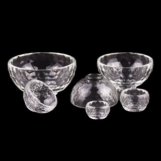 Tigela de cristal Tigela de arroz Tigela de sobremesa Tigela de óleo essencial Tigela de vidro transparente Tigela de fi
