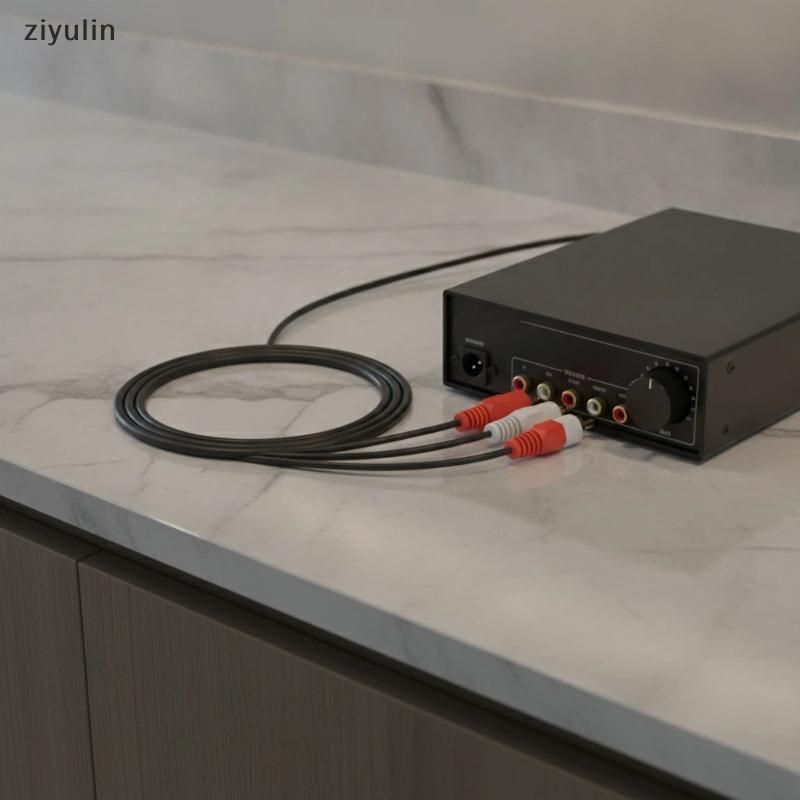 CVC 2RCA Macho Para Cabo De Áudio Plugue Banhado A Ouro Anti-Interferência Projetor De Home Theater Alto-Falante TV Subw