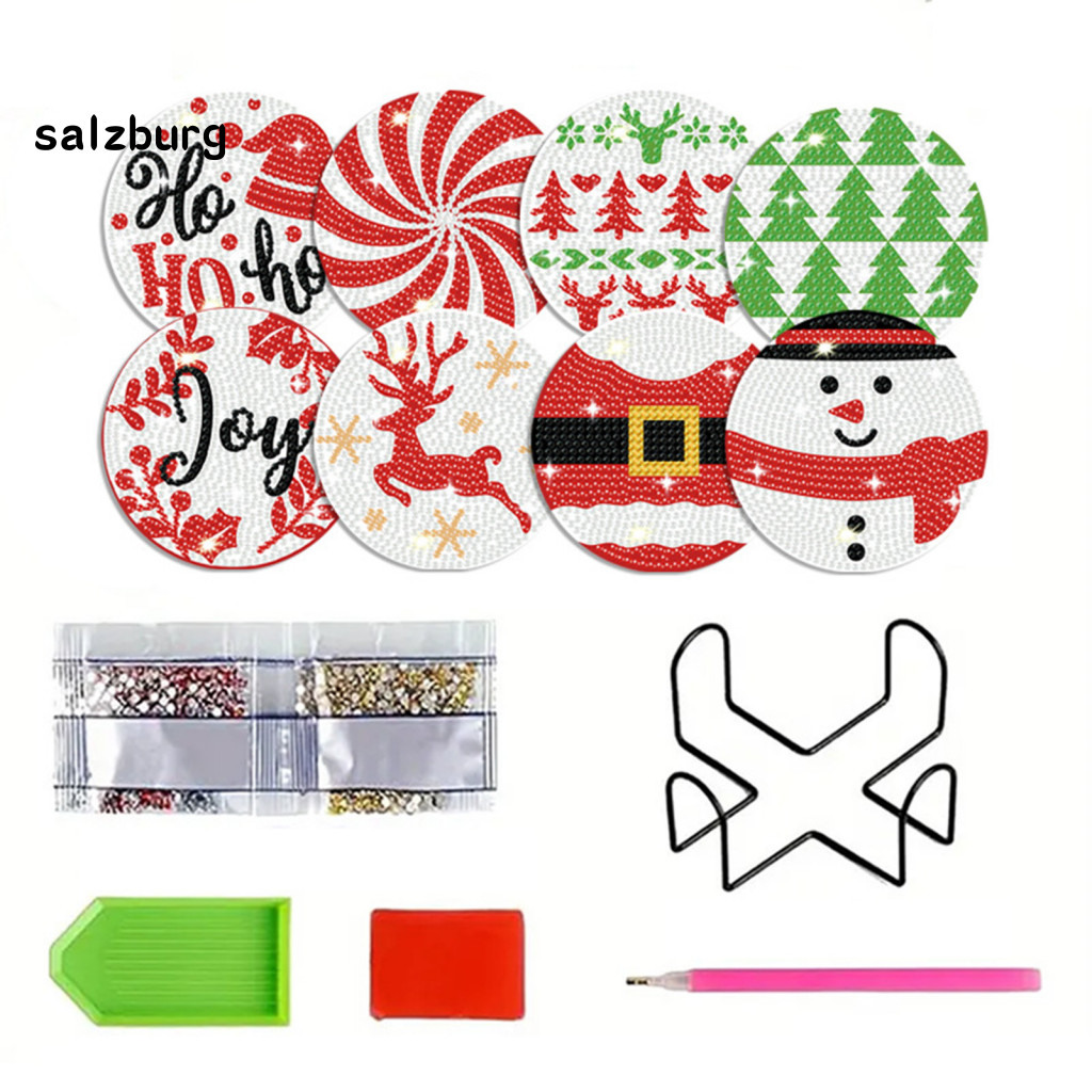< salzburg > 1 Conjunto De Enfeites De Mesa Artísticos Para Casa , Kit De Porta-Copos De Arte De Diamante Falso , Conjun