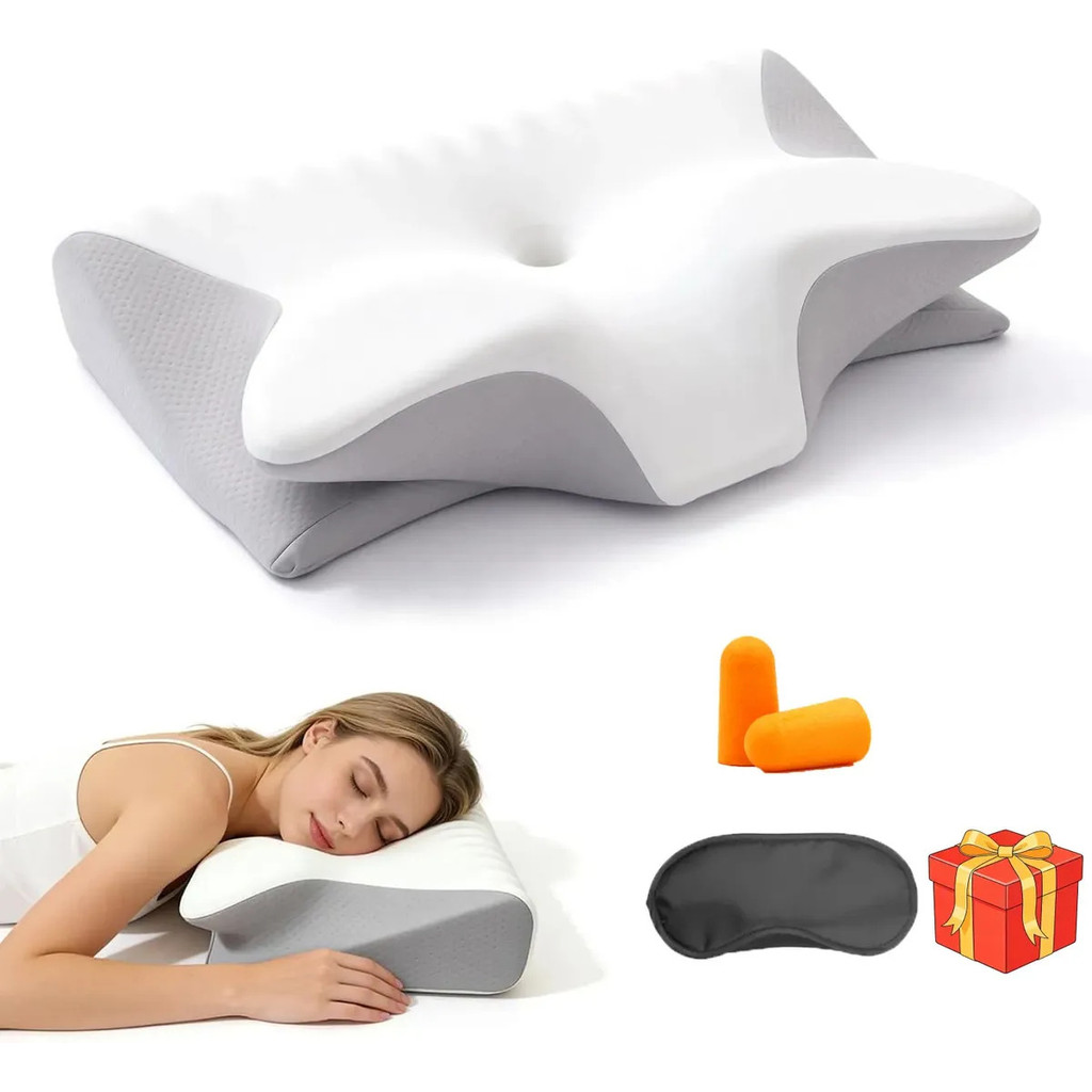 Travesseiro Cervical Ortopedico Magnetico Wing Pillow Comfor AntiApneia RoncoOrtopedico Infravermelho Apneia