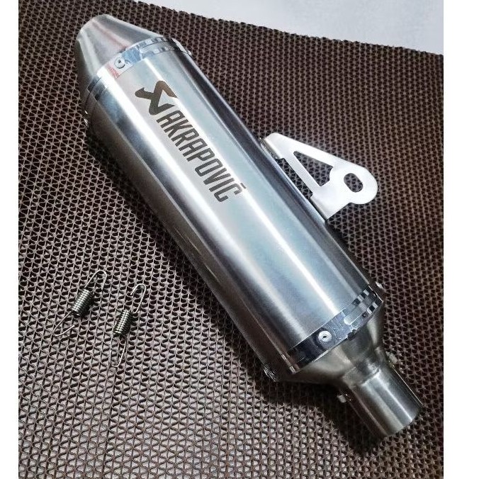 Tubo De Escape Canister Akrapovic Para Crf150L Klx150 Xr200 Xr150 Xtz125 Ksr110 Entrada De Aberto 38mm
