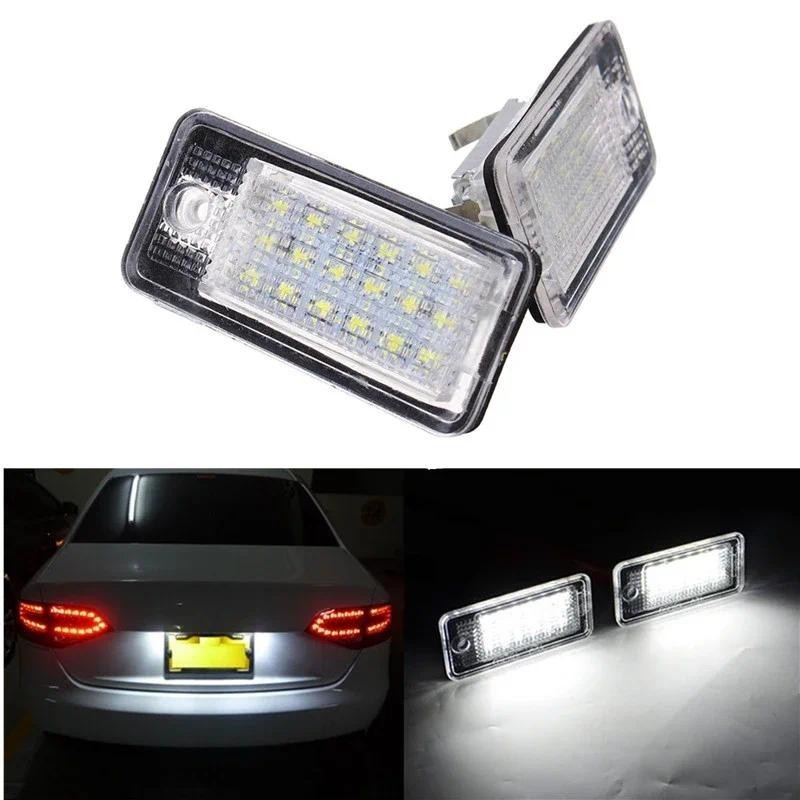 2X LED Luzes De Matrícula Lâmpadas 8e0807430um 8E0807430B 8E0943021B 8E0943022B Para Audi A4 S4 RS4 A3 S3 A6 C6 S6 RS6 A