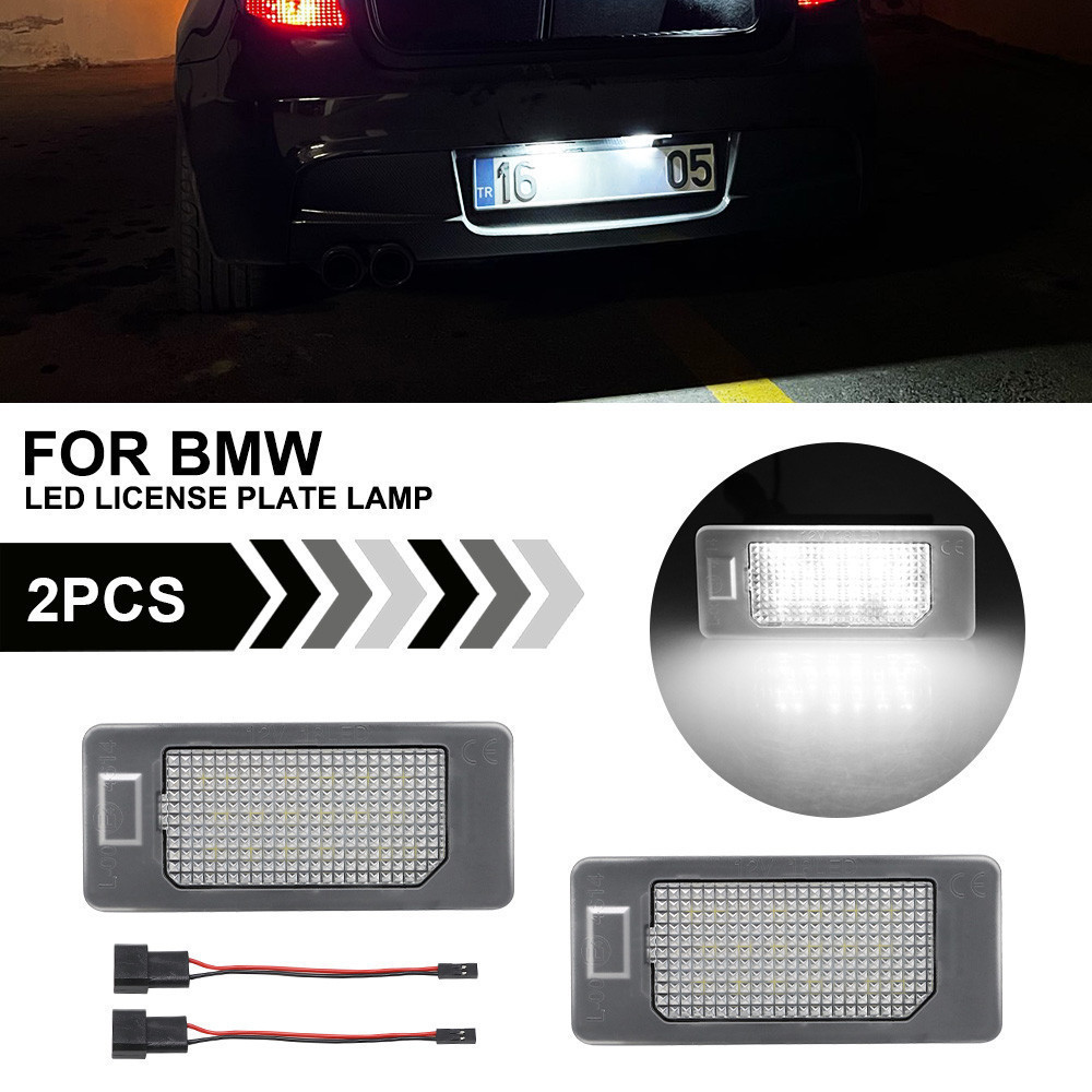 2 Pçs LED 12V Luz Da Placa De Licença Para BMW E90 E60 E39 F10 E46 M3 F15 F16 E70 X5 E71 X6 Nenhum Erro Backlight Número
