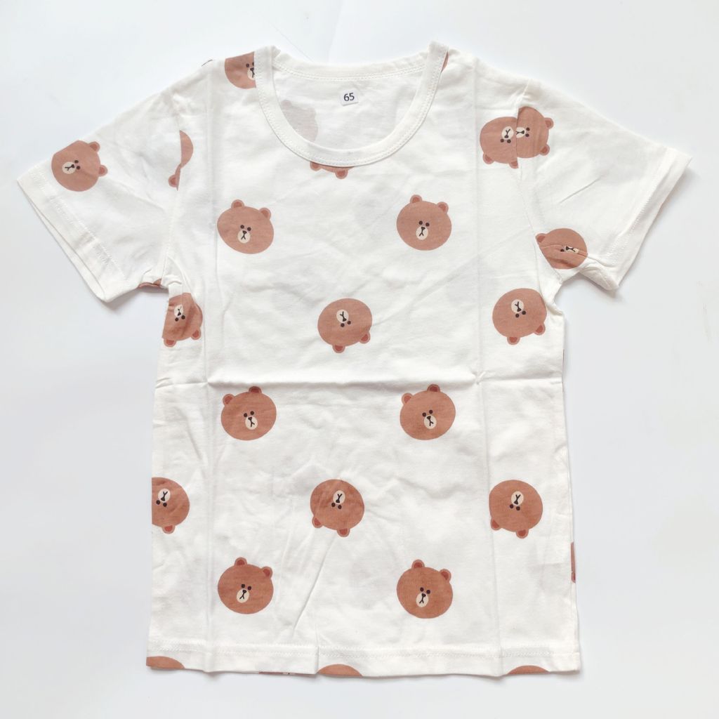 Coreano único meninos meninas camiseta de manga curta verão fino respirável crianças dos desenhos animados impresso topo