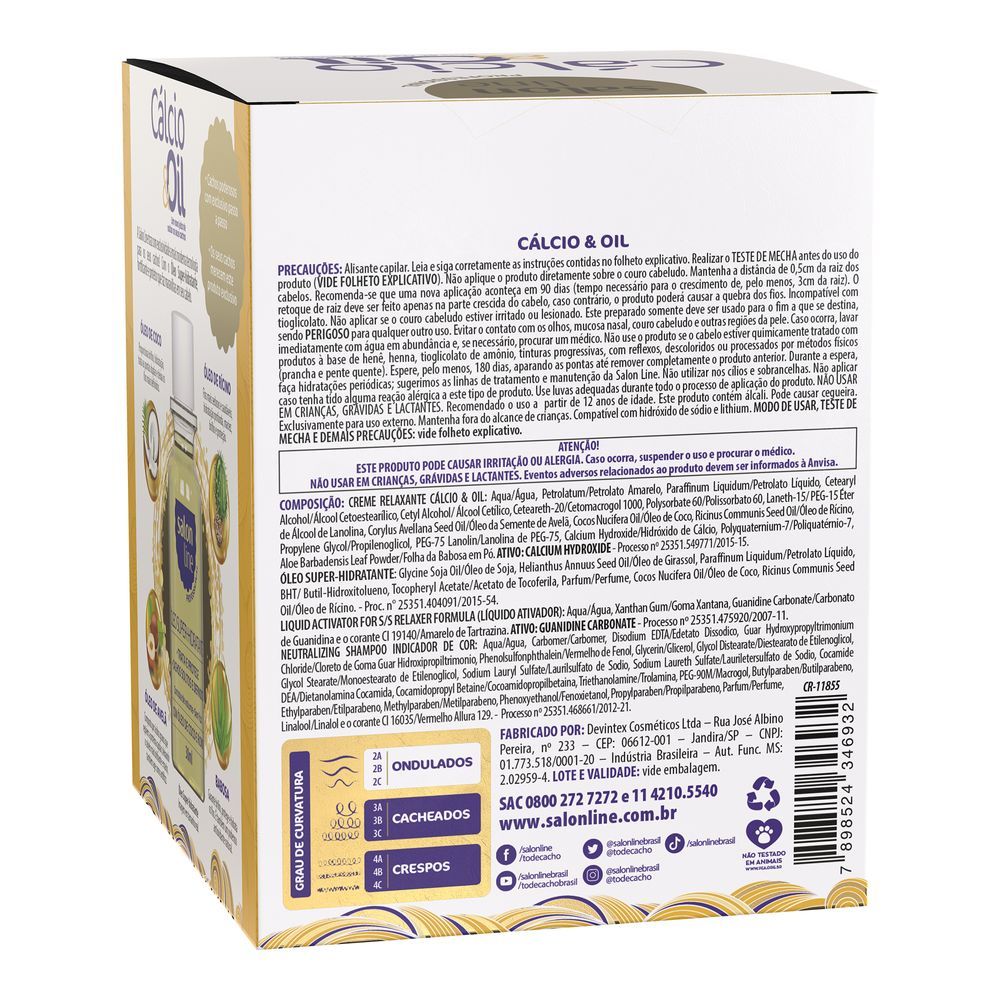 Kit Salon Line SOS Cachos Creme Relaxante Guanidina Calcio&Oil · foto 2