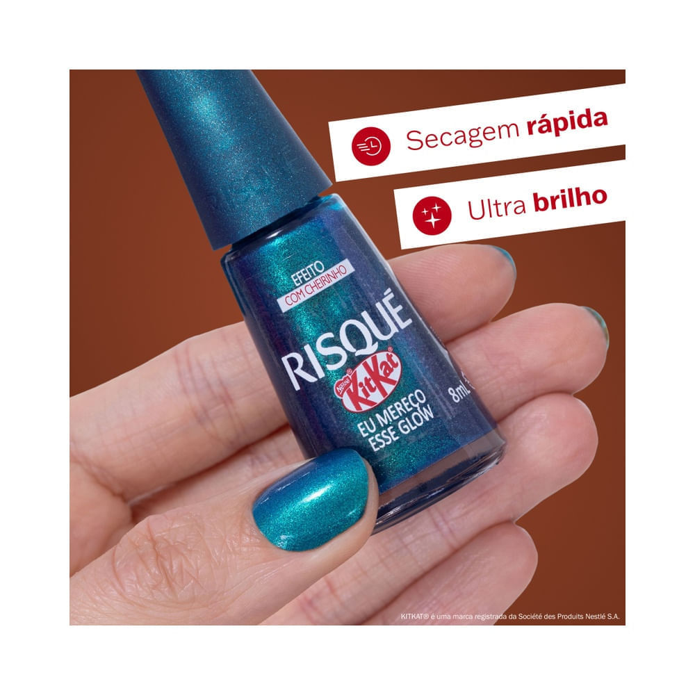 Esmalte Risqué & KitKat Eu Mereço Esse Glow · foto 2