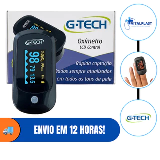 Oxímetro de Pulso de Dedo LCD G-TECH Profissional com ANVISA