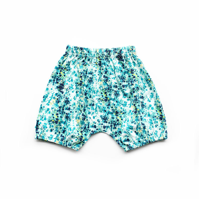 Comércio exterior roupas infantis ordem japonesa meninas verão impressão completa calças de uva crianças casuais calças 