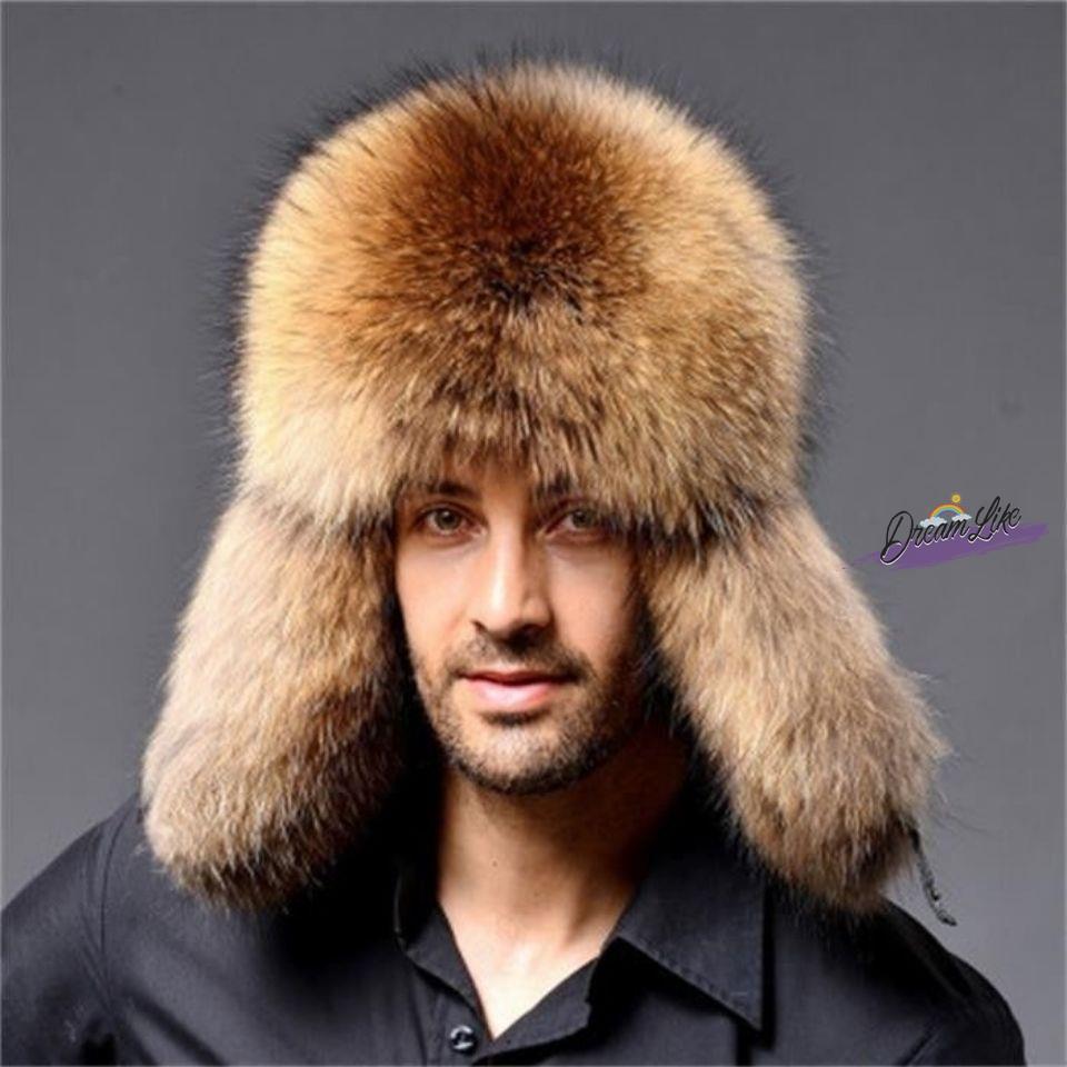 Estilo de cabelo longo chapéu de pele de cachorro idoso de meia-idade masculino inverno proteção de orelha engrossado no