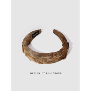 Design Original ~ estilo Wasteland bandana nicho Retro coreano acessórios de cabelo Headwear cor café bandana doce legal