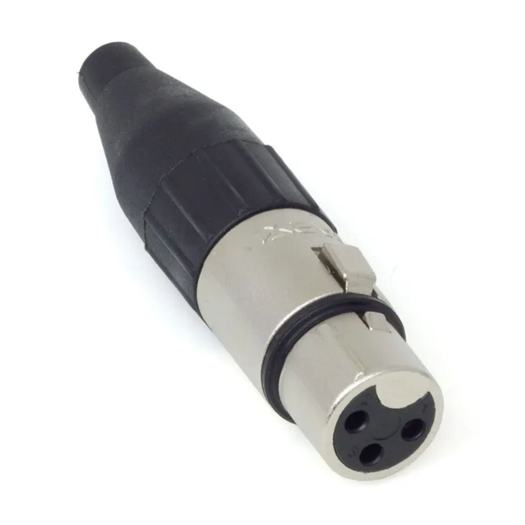 Conector XLR Fêmea Santo Angelo SA2X Niquelado