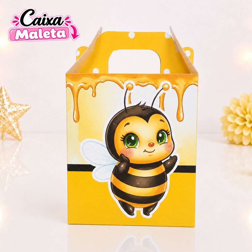 Caixa Maleta Personalizada Abelhinha Personalizada / Lembrancinha Festa Infantil / Aniversário