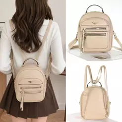 Multineos Bolsa Mochila Em Couro Pu Transversal Feminina Masculino Transversal Com Alça Removível