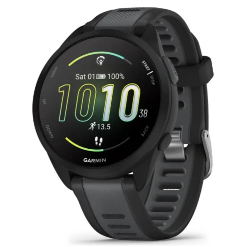 Relógio Garmin Forerunner 165 Basic com Monitor Cardíaco de Pulso e GPS