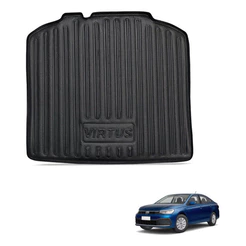 Tapete Bandeja Porta Malas Virtus 2018-2026 Carbag 01.10 Preto 3D 5D Borda Alta Impermeável